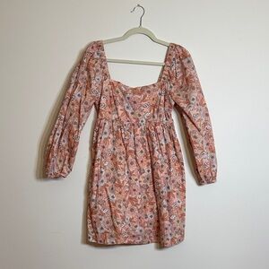 J.Crew Floral Peach Dress